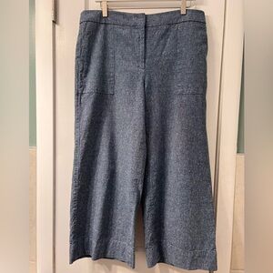 Ann Taylor Factory Denim Blue Wide-Leg Pants